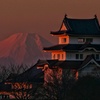城と富士山