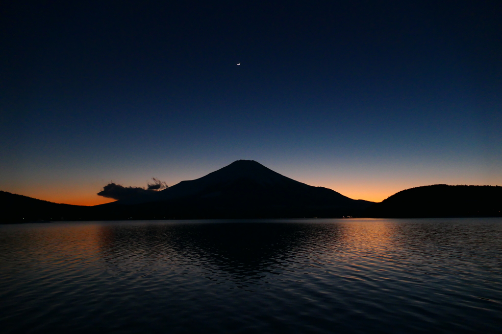 山中湖夕景１