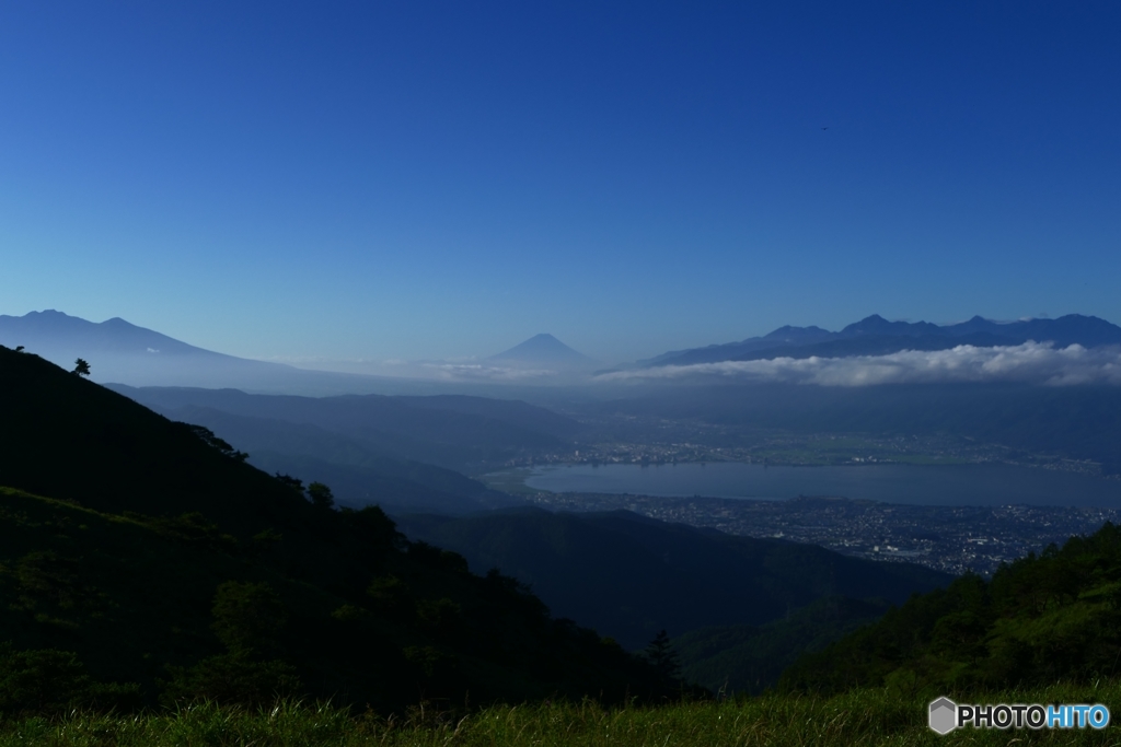 富士山と諏訪湖２