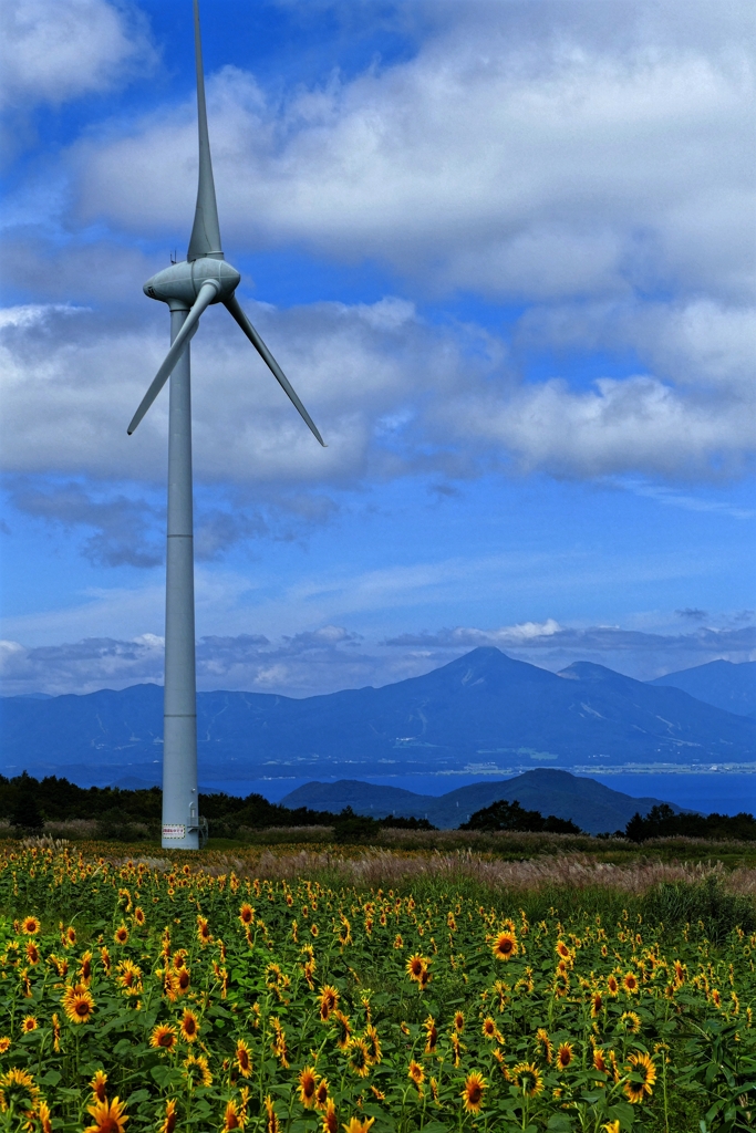 布引高原からの磐梯山