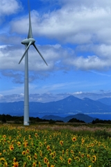 布引高原からの磐梯山