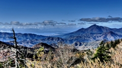 磐梯山と猪苗代湖遠景