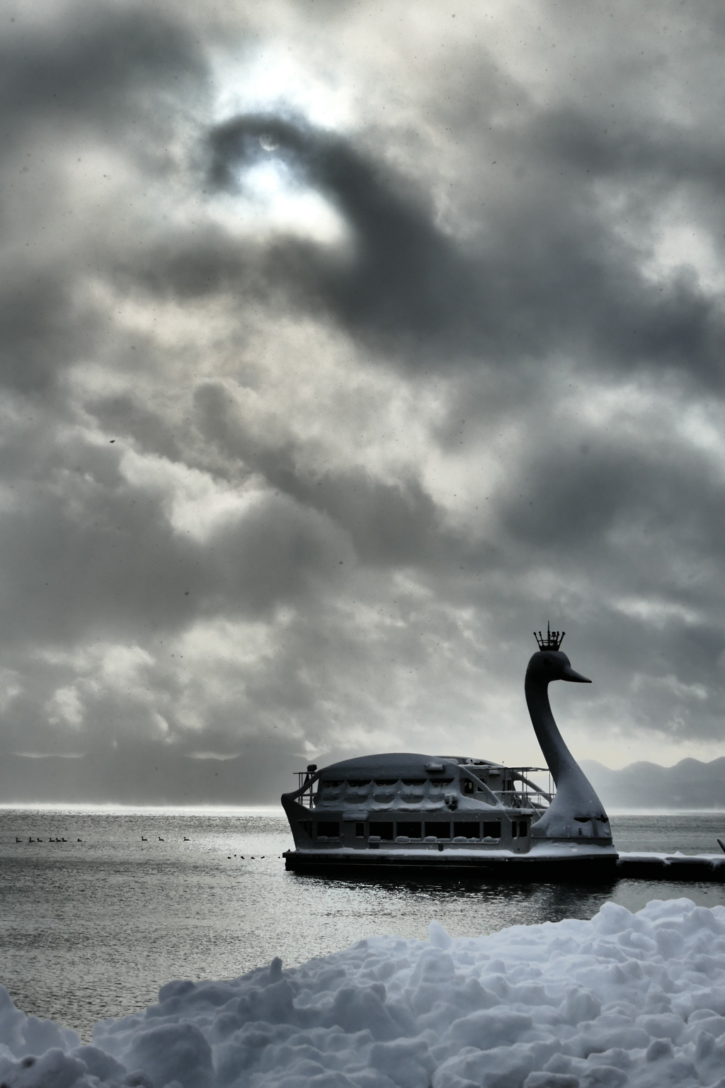 白鳥神！天より現る