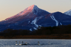猪苗代湖夕景３