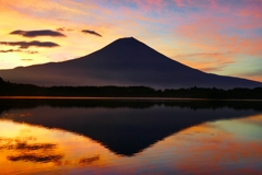 朝焼け富士山