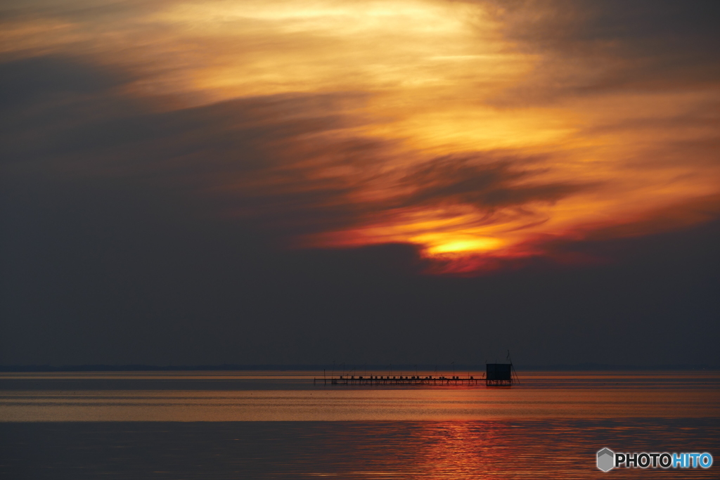 霞ケ浦夕景２