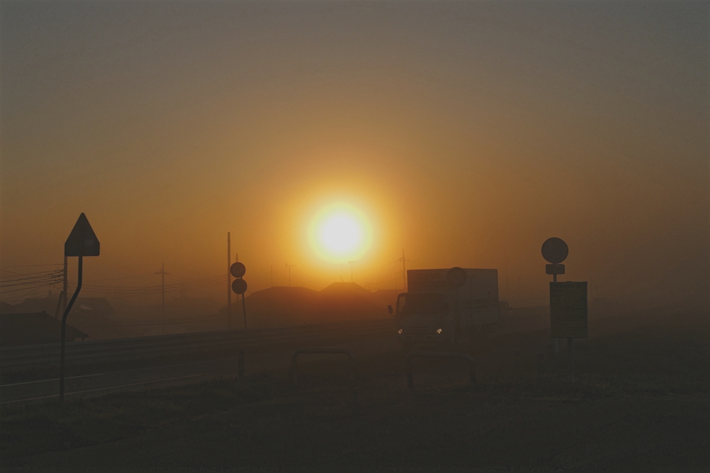 朝霧の中走る！補正版