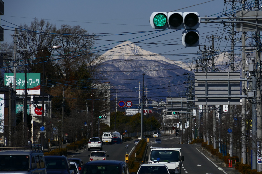 郡山市からの磐梯山