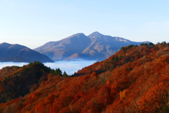 磐梯山と紅葉