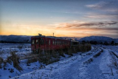 夜明けの只見線