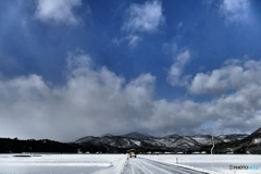 除雪車、出動！