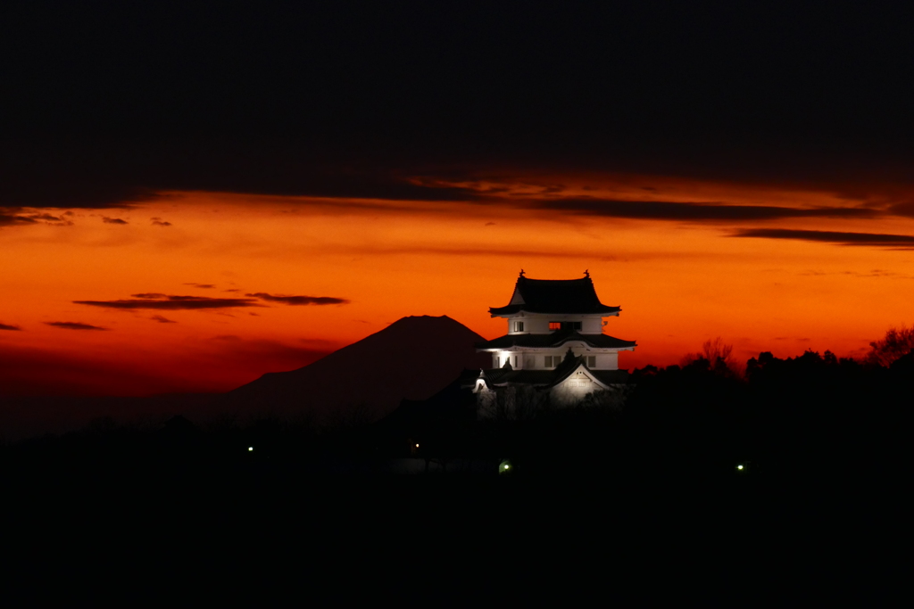 関宿城夕景 ４