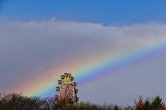 虹と観覧車
