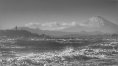富士と江の島