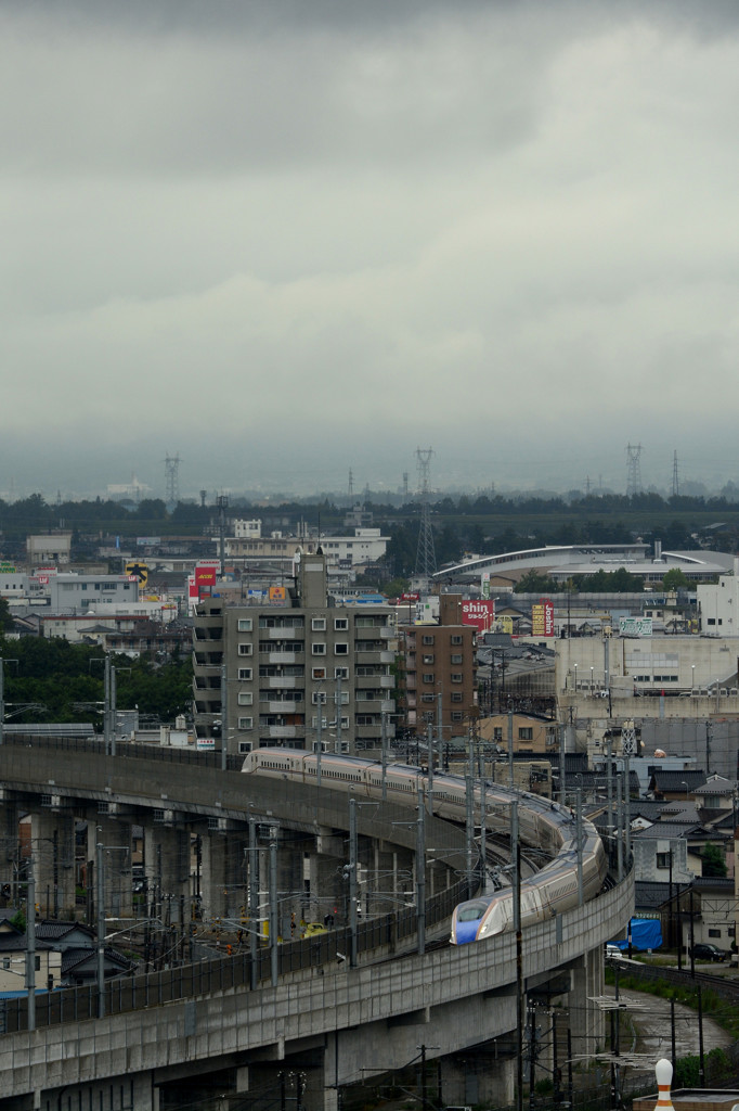 富山駅付近から