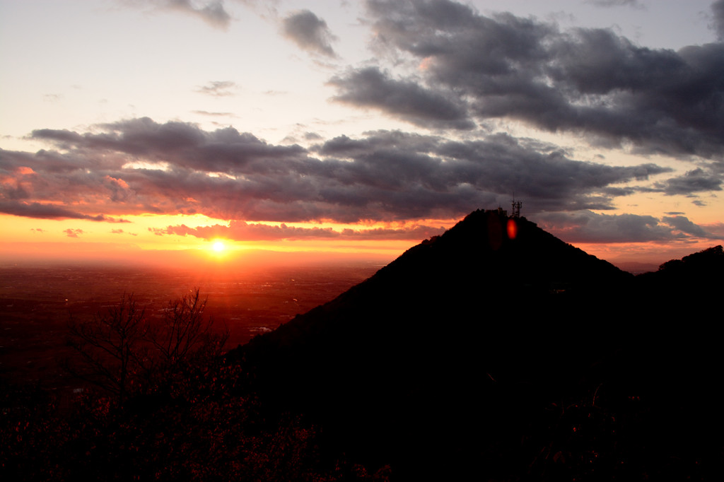 つくばの夕日
