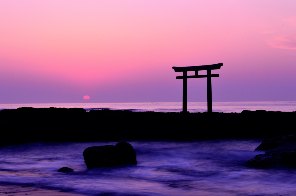 大洗の夜明け②