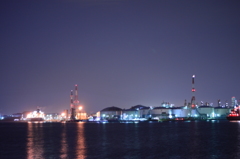 真夜中の京浜工業地帯