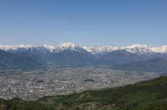 鷹狩山展望台から