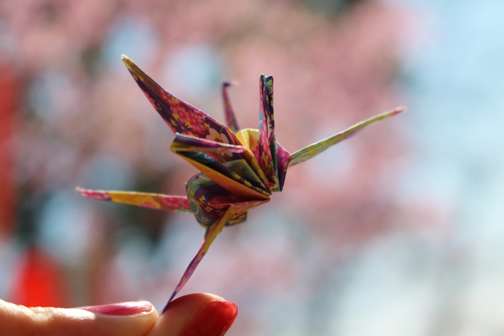 鶴のお花見