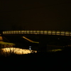 湯布院の橋と川と夜