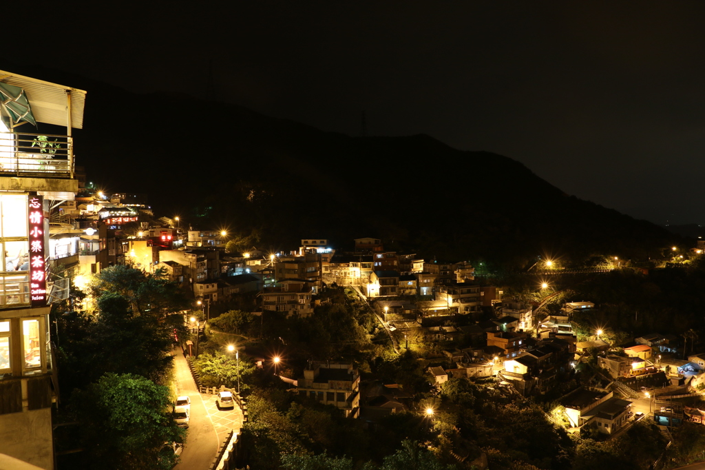 九份(台湾)の夜景