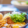混ぜ蕎麦。