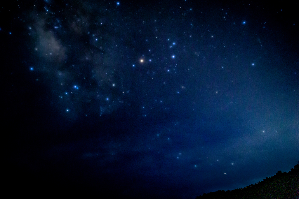 夏の星空。