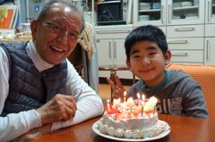 祖父８５歳、孫９歳