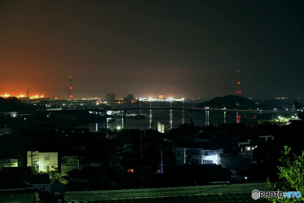 玉島の夜景。