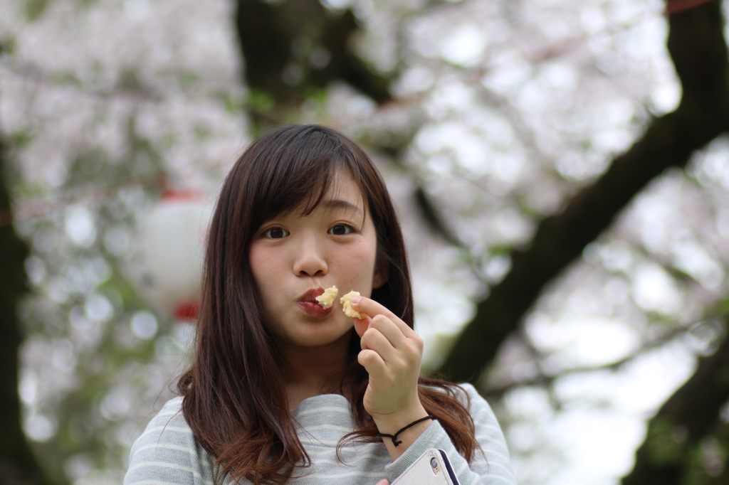 お菓子と桜