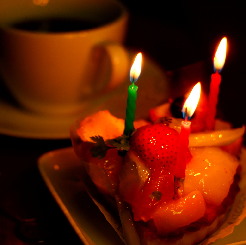 candles on the cake