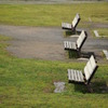 雨上がりのベンチ