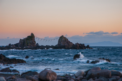 真鶴岬から見た三ツ石