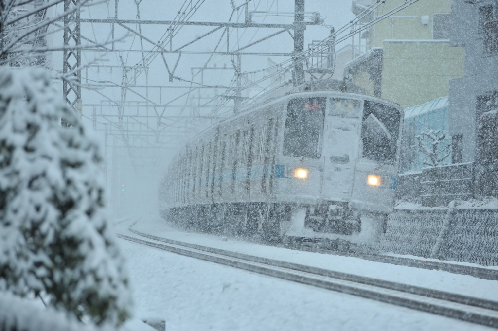 大雪の日に