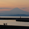 江ノ島から見る富士