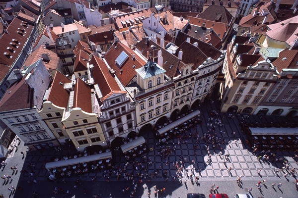 プラハ旧市庁舎からの眺め
