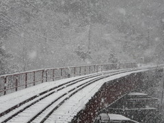 真冬の鉄橋