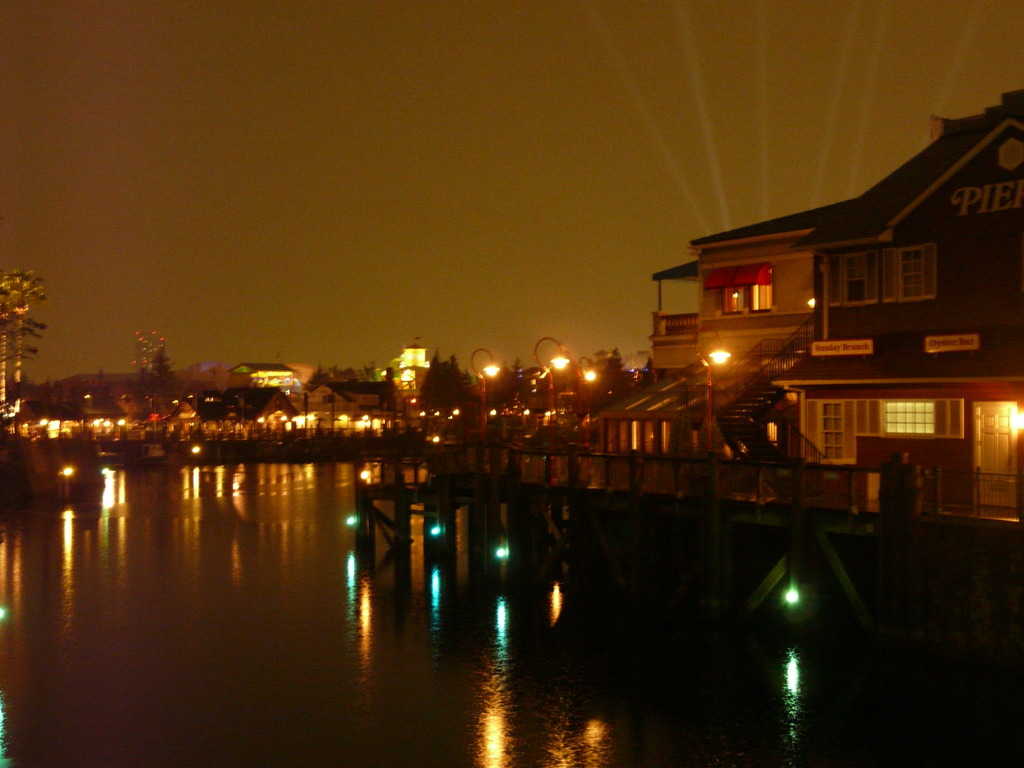 光と夜空