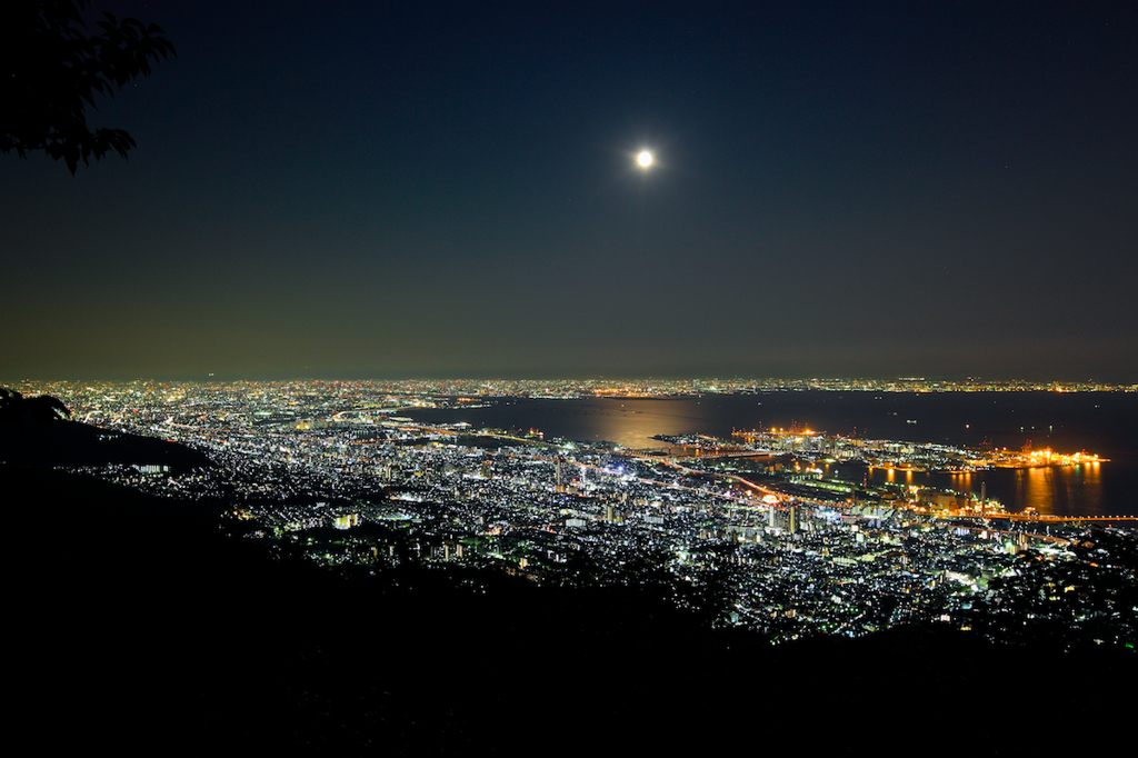 摩耶山掬星台からの夜景