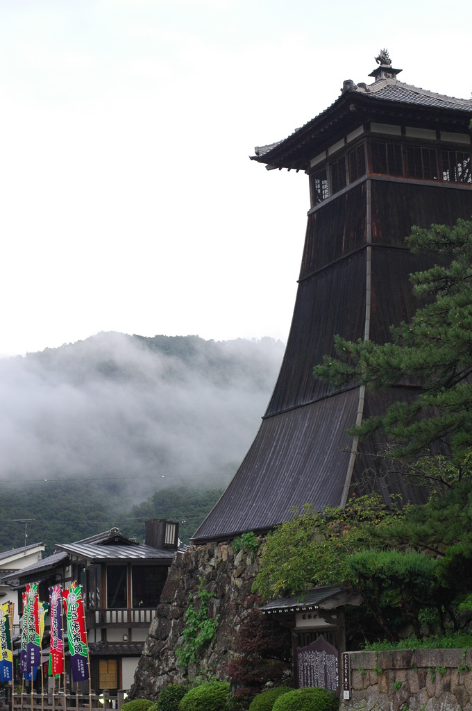 但馬國　出石藩　夏祭り　辰鼓楼(しんころう)