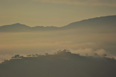 但馬國　竹田城　雲海　藤和峠より②
