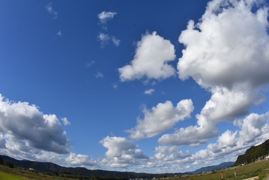 但馬國　豊岡日高の郷　秋の空②