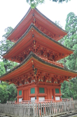 但馬國　妙見山　名草神社　三重の塔