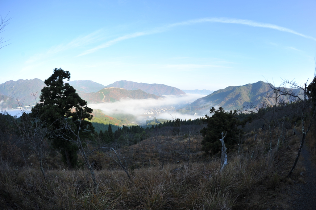 竹田城　雲海（朝来山より臨む）