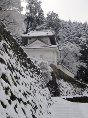 但馬國　出石藩　出石城　雪景色②