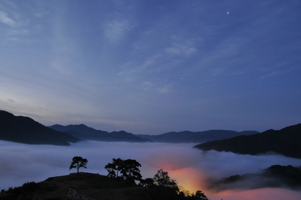 但馬國　竹田城　雲海（蔵出し）