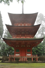 但馬國　妙見山　名草神社　三重の塔