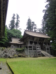 但馬國　妙見山　名草神社　拝殿と本殿