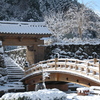 但馬國　出石藩　登城門雪景色